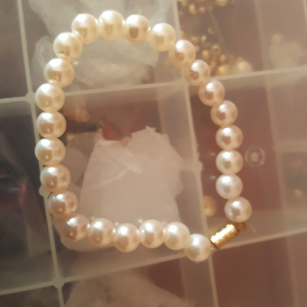 Faux Pearl Handmade Bracelet